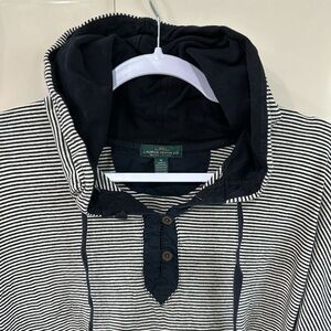 Lauren Ralph Lauren Black and White Striped Pullover